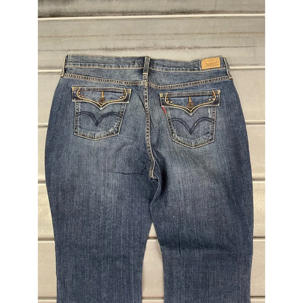 Levis 515‎ Jeans Womens 34X32 Blue Medium Wash Denim Boot Cut
